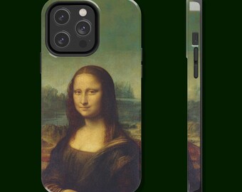 Mona Lisa Tough iPhone Case, Classic Art iPhone Protector, Durable Da Vinci Artwork Cover, Unique Artistic Gift, Masterpiece, Art Lover Gift