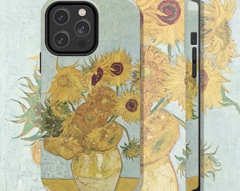 Vincent Van Gogh Sunflowers Tough iPhone Case, Artistic Phone Cover, Durable and Stylish Case, Art Lover Gift, Impressionism Gift, Coworker