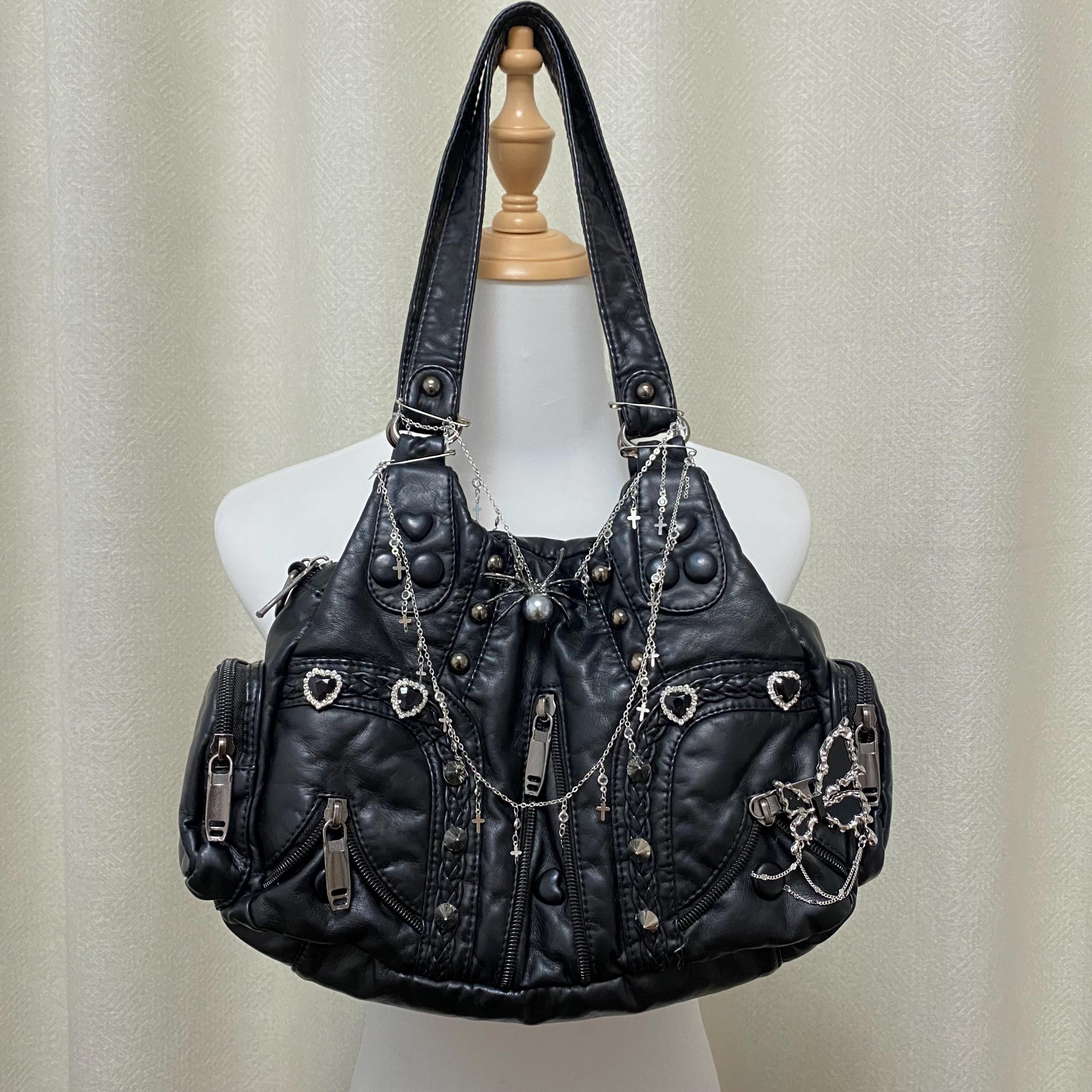 Y2k Leather Bag - Etsy Y2k Leather Bag - Etsy