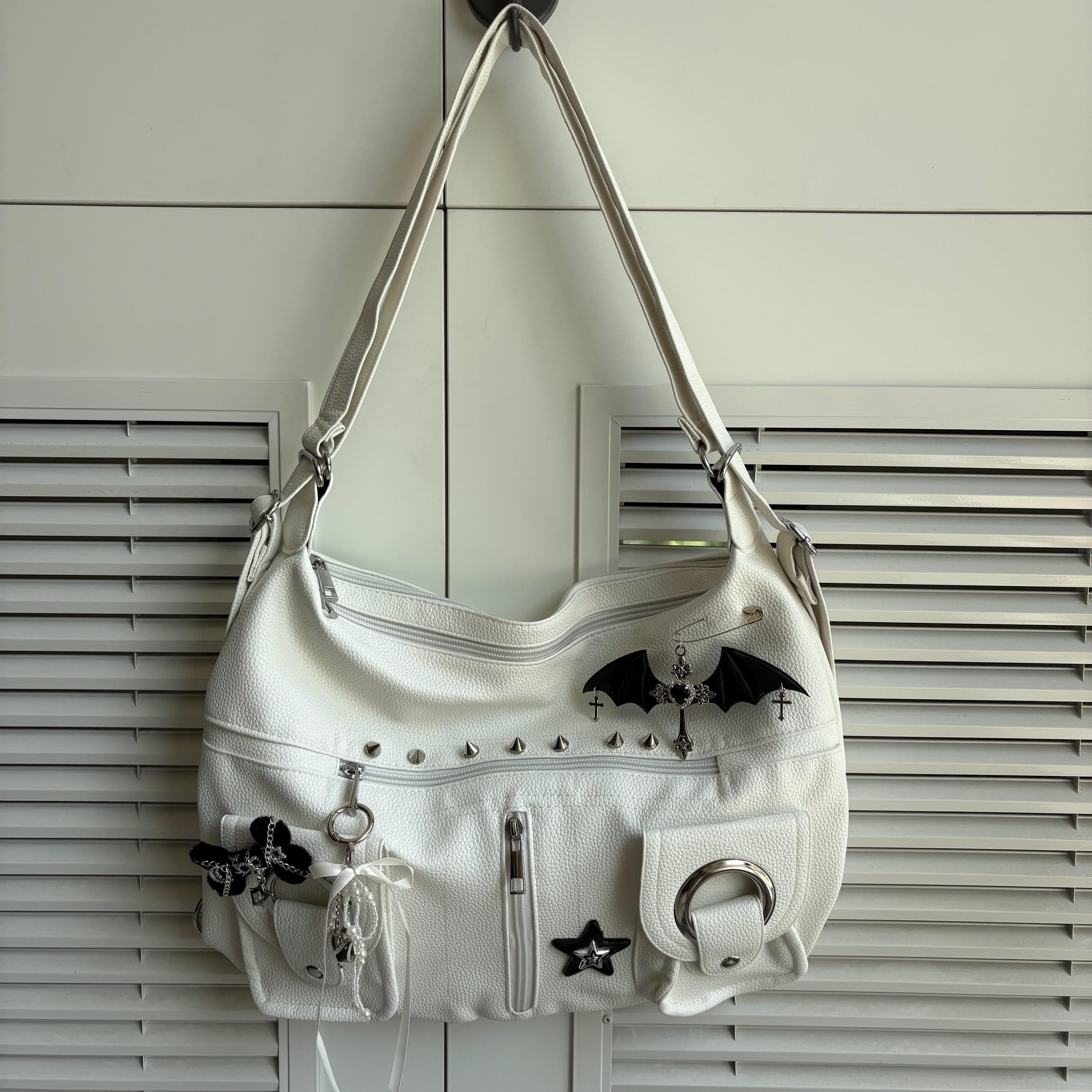 shoulderbag skull y2k archive studs punk 00s archive shoulder