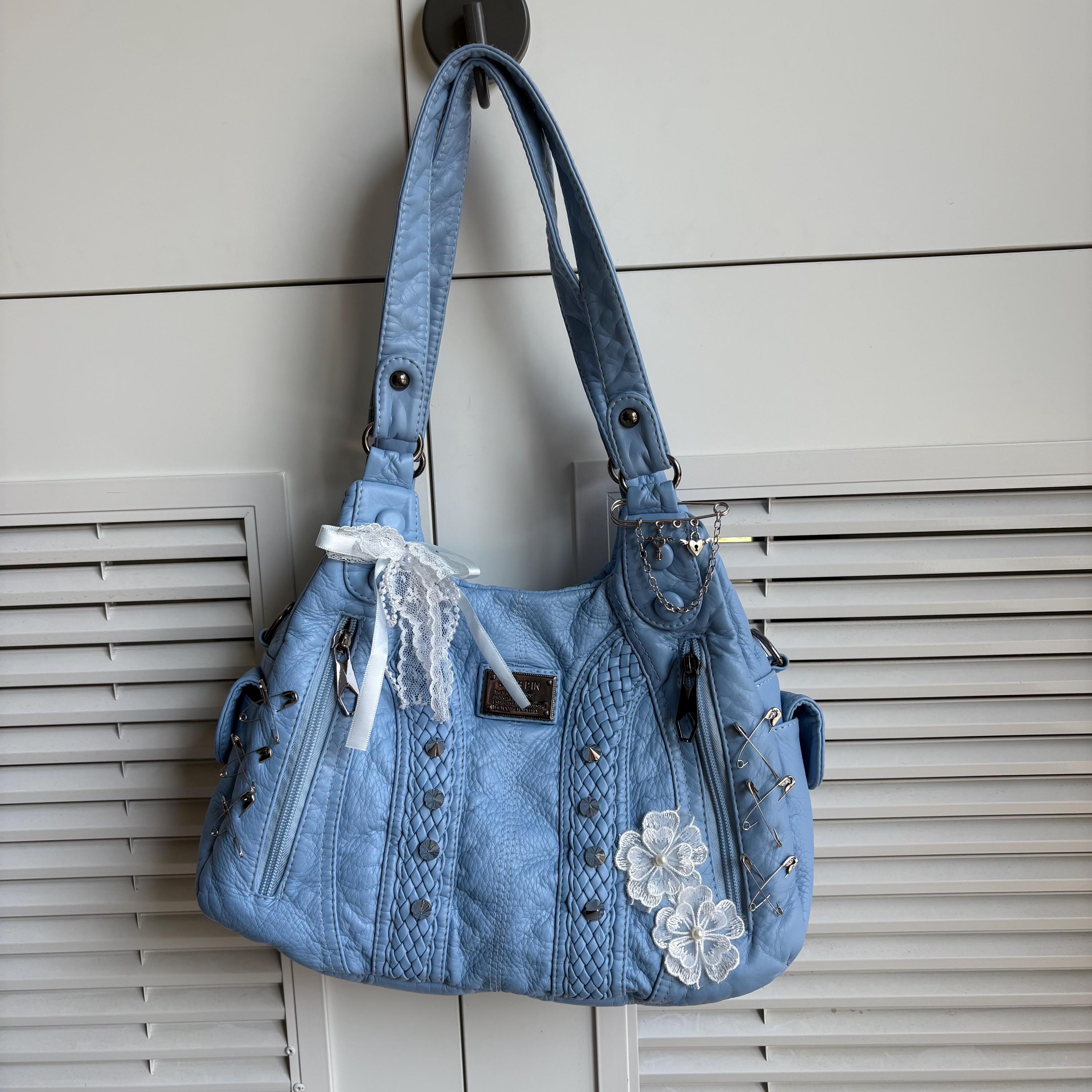Y2k Leather Bag - Etsy