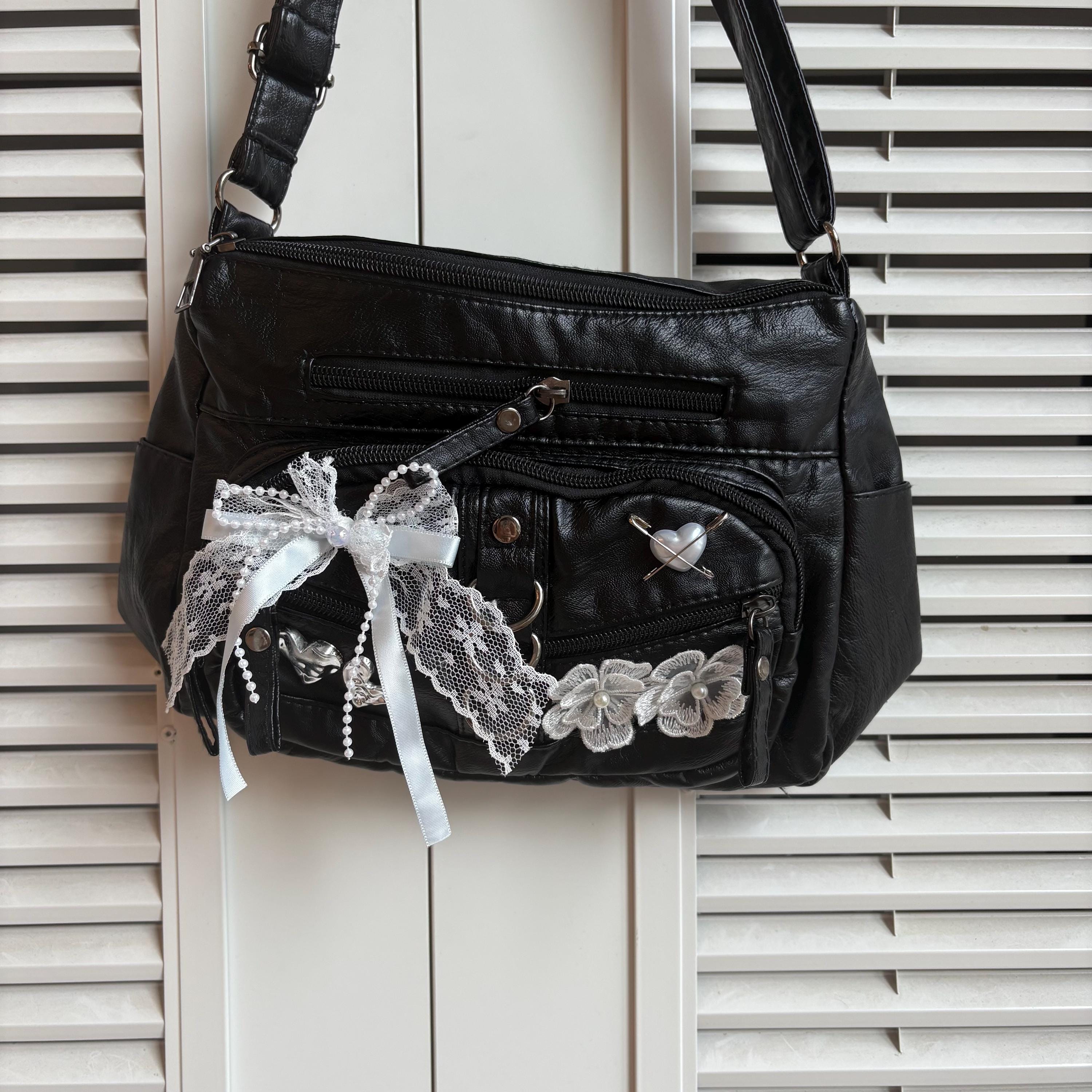Y2k Leather Bag - Etsy Canada