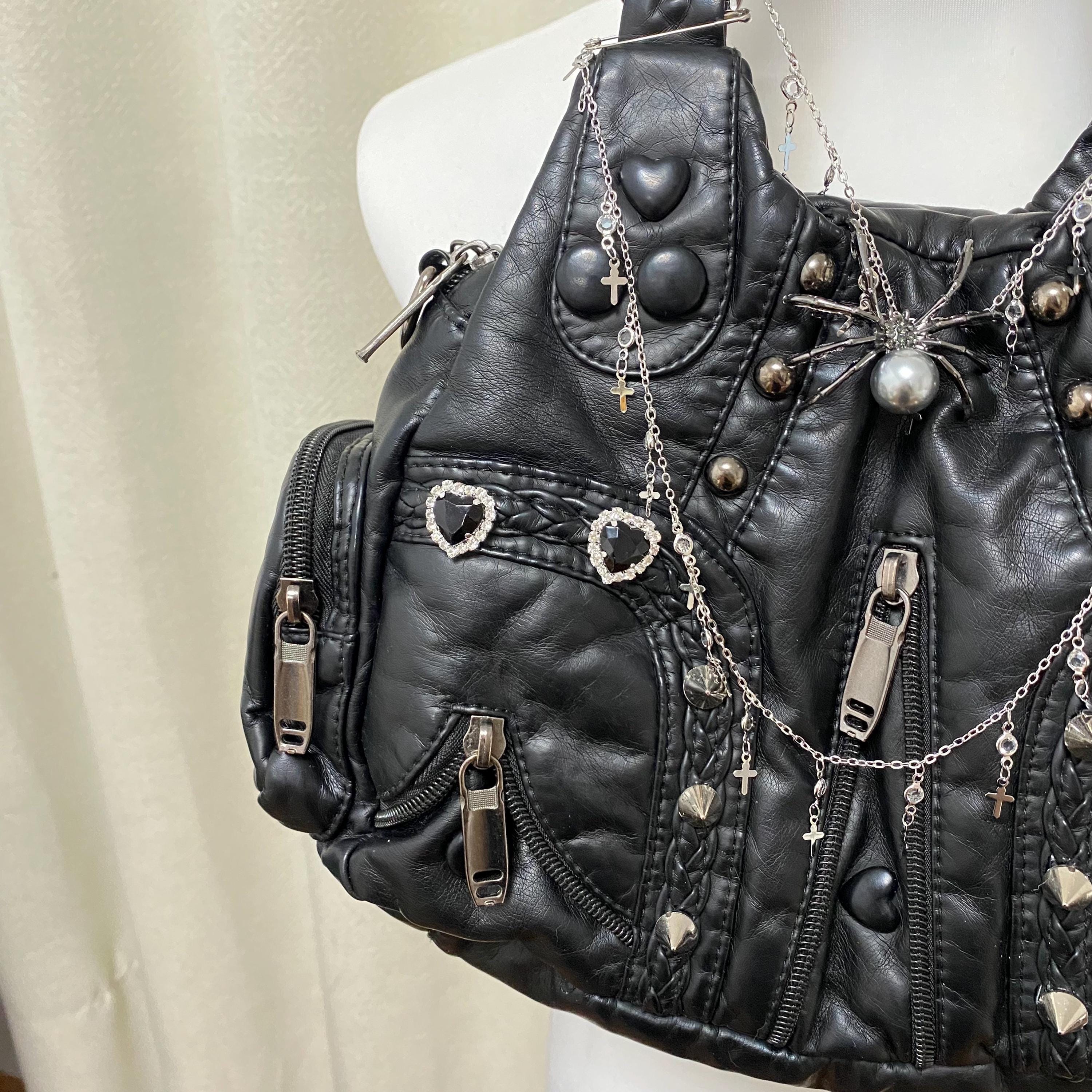 punkandyo ec melodi y2k リメイク　バック punkandyo ec melodi y2k リメイク バック Y2K Handmade Shoulder Bag