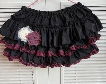 Handmade remake black color skirt punk skirt unique skirt mini skirts shorts y2k skirts for women gril party travel