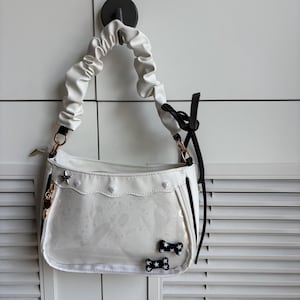 Handmade remake ita bag leather ita bag shoulder bag pin display bags windows bag y2k ita bags for women girl
