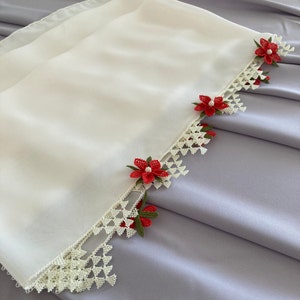 cotton turkish needle lace scarf
