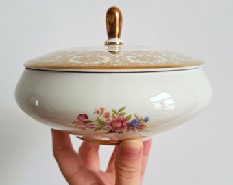 Vintage Lidded Box Winterling/ Elegant Germany Porcelain/ Bavaria Trinket Box/ Jevelry Box 1950s