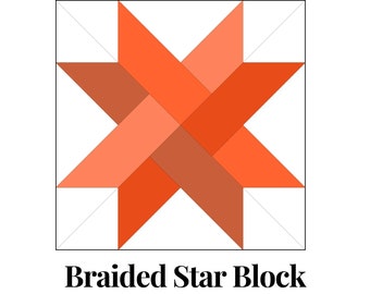 Gevlochten sterstichting Paper Piecing Sjablonen Meerdere maten Patroon Modern Klassiek Quilt Scrapbusting Naaien patchworkblok PDF FPP