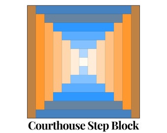 Gerechtsgebouw Stappen Foundation Paper Piecing Sjablonen Meerdere maten Patroon Modern Klassiek Quilt Scrapbusting Naaien patchworkblok PDF FPP