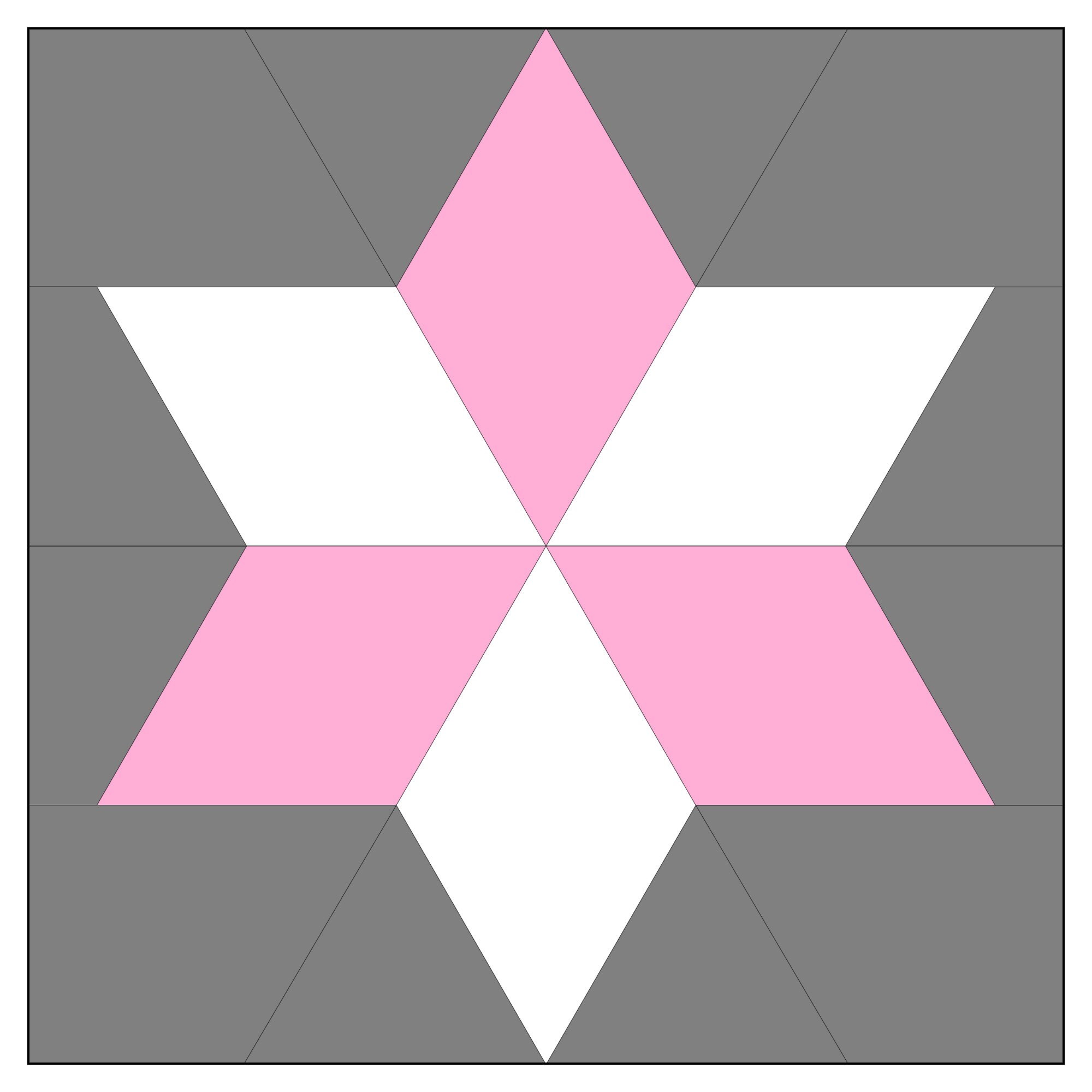 6 Point Star Foundation Paper Piecing Templates Multiple Sizes Pattern ...