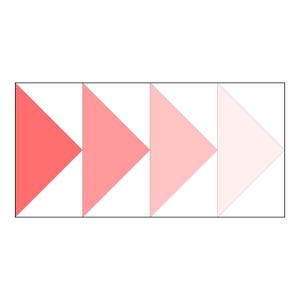 Szablon do patchworku z papieru w kształcie trójkąta ciągłego, wzór w wielu rozmiarach, nowoczesny klasyczny blok do szycia patchworku w formacie PDF FPP zdjęcie 6