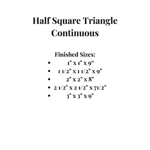 Szablon do patchworku z papieru w kształcie trójkąta ciągłego, wzór w wielu rozmiarach, nowoczesny klasyczny blok do szycia patchworku w formacie PDF FPP zdjęcie 4