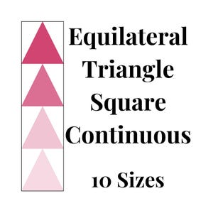 Szablon do patchworku z papieru w kształcie trójkąta ciągłego, wzór w wielu rozmiarach, nowoczesny klasyczny blok do szycia patchworku w formacie PDF FPP zdjęcie 8