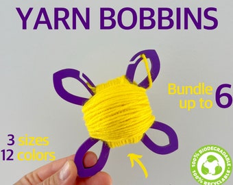 Premium Yarn Bobbins, Yarn Holder, Yarn Winder - Accessories for Knitting | from Renewable materials