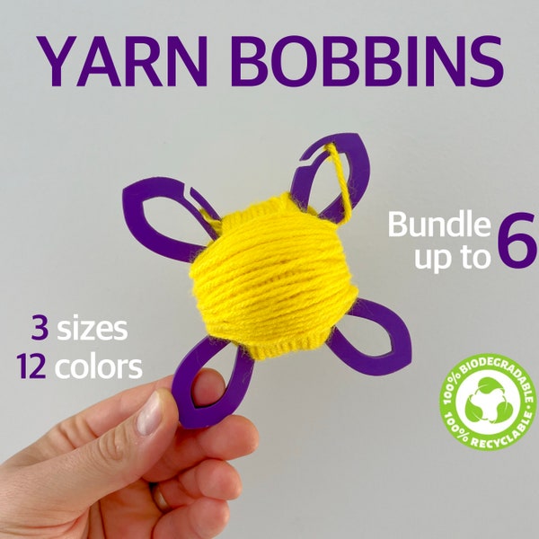 Premium Yarn Bobbins, Yarn Holder, Yarn Winder - Accessories for Knitting | from Renewable materials