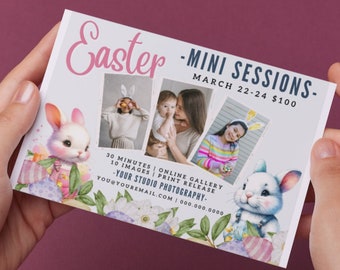 Easter Mini Session Template - Easter Minis Flyer Template - Mini Sessions Easter Photography - Easter Photography Marketing Material