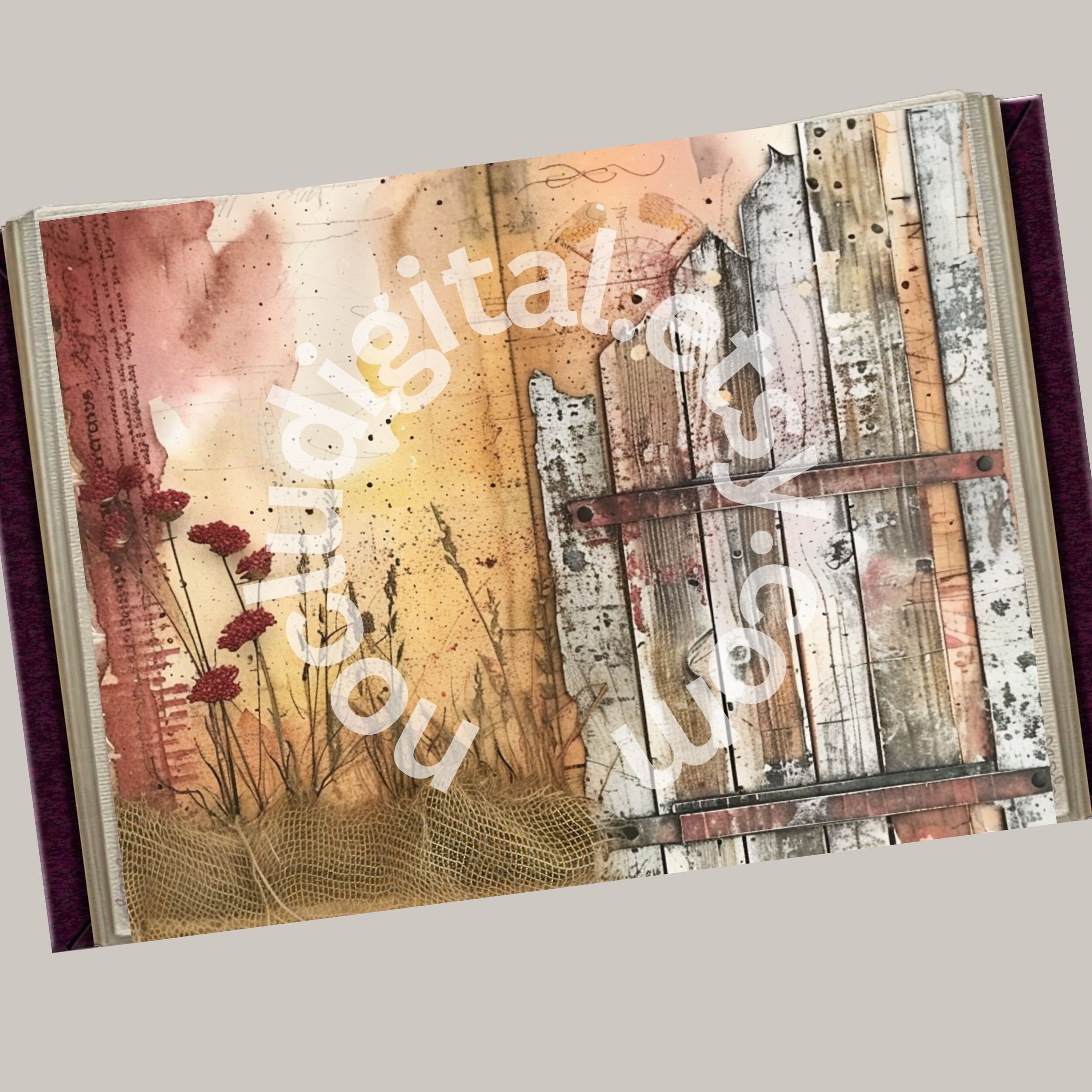 Rustic Country Junk Journal | Country Rustic Scrapbooking Pages ...