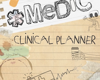 Planificador clínico paramédico y calendario y seguimiento de habilidades