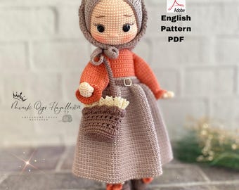 Patrón lindo de Mihra Baby, hermosa falda larga para niña, patrón de construcción en PDF