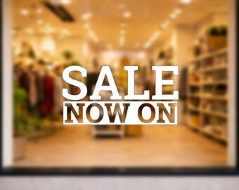 SALE NOW ON Window Vinyl Sticker, Promotional Graphics