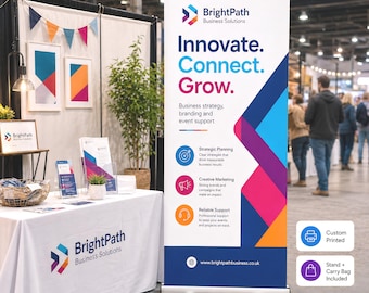 Custom Roller Banner Stand, Pull Up Display for Business Events and Trade Shows