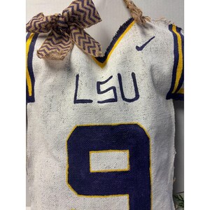 LSU Geaux Tigers (Licensed By LSU) Beaded Hair Bow Purple main image 1