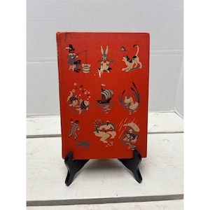 Vintage Childrens Book With Illustrated Red Cover