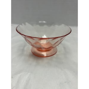Vintage Pink Depression Glass Dessert Bowl