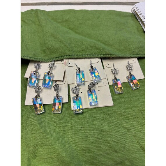Swarovski Rectangle Drop Earrings (Quantity of 5) - image 1