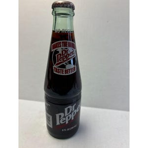 Mid-1990s Dr. Pepper 8oz Vintage Bottle Full with Cap