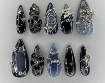 Cyber Stars, press on nails