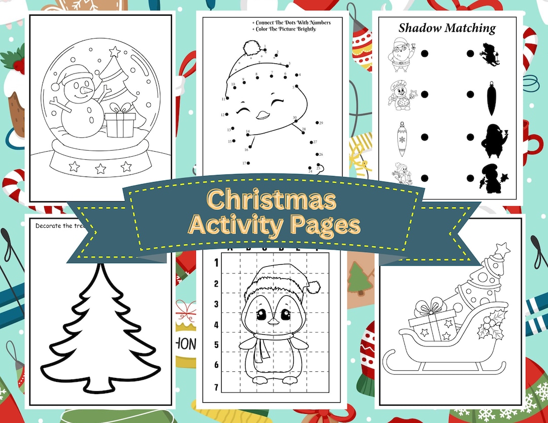 20 Kids Christmas Activity Pages - Il 1080xN.5622661103 9cip