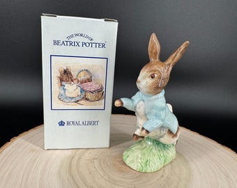 Royal Albert Beatrix Potter Peter Rabbit Figurine 1989 England w/ Box 4"