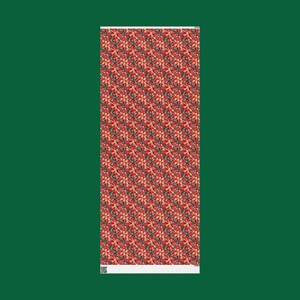 Red Gold Floral Christmas Wrapping Paper: Satin or Matte Finish image 10