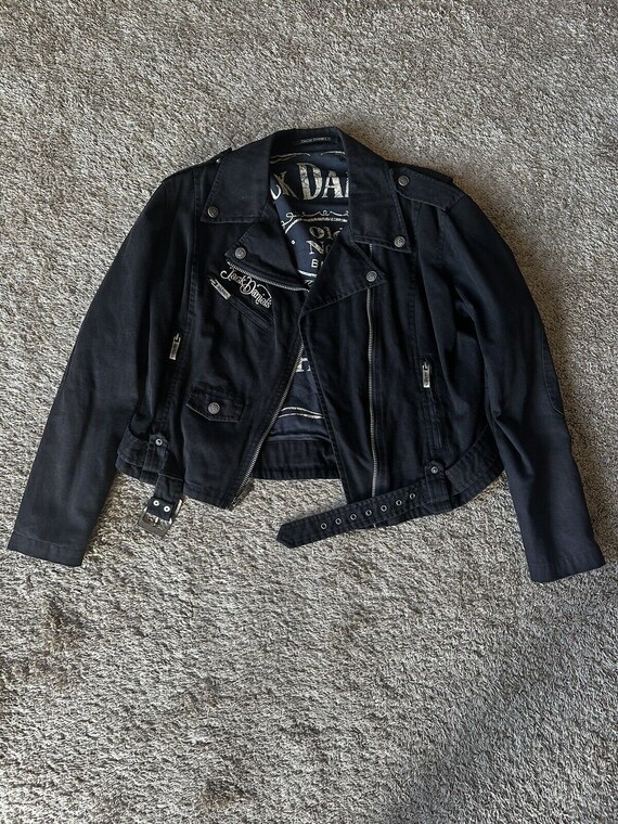 Jack daniels clearance leather motorcycle jacket