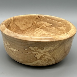 Handcrafted Spalted Maple Bowl