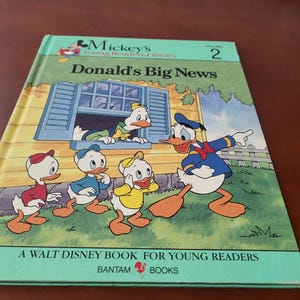 Donald&#39;s Big News (1990 Hardcover), Mickey&#39;s Young Readers Library, Volume 2
