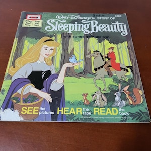 Vintage Walt Disney&#39;s Story of Sleeping Beauty (1977)  9 DC - Printed in the USA (NO Tape, Book Only)