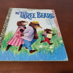 1965 The Three Bears (Hardcover), Vintage Little Golden Book, Classic Story, Children&#39;s Story