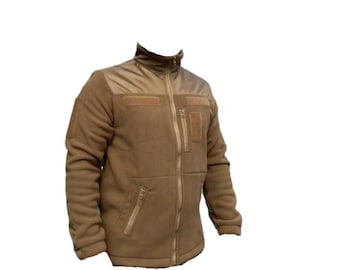 Chaqueta de forro polar ucraniana, chaqueta cortavientos para exteriores, chaqueta militar con cremallera, chaqueta Airsoft Coyote, regalo militar excedente
