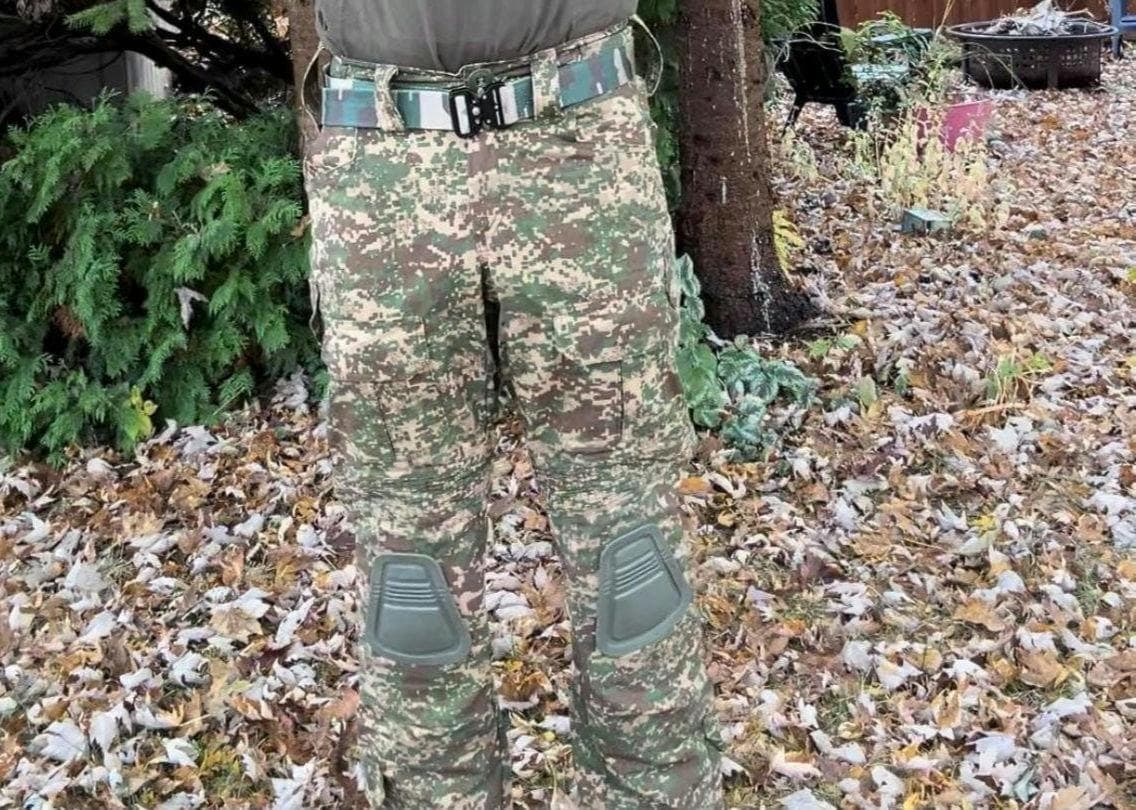 Ukrainian Pixel Combat Pants With Knee Pads. PREDATOR Pixel