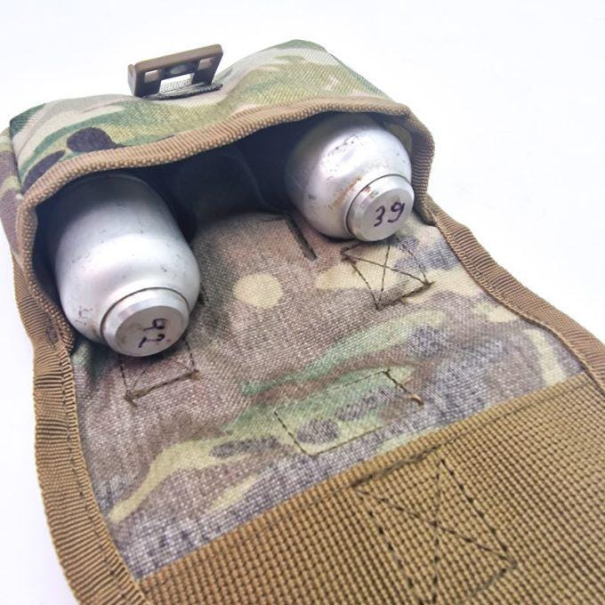 Pouch “TriVoga-M” for 3 shots of  grenade launcher a 40mm underbarrel. Suitable for shots of VOG-25, VOG-25P (poprygun), and 40mm “NATO”.