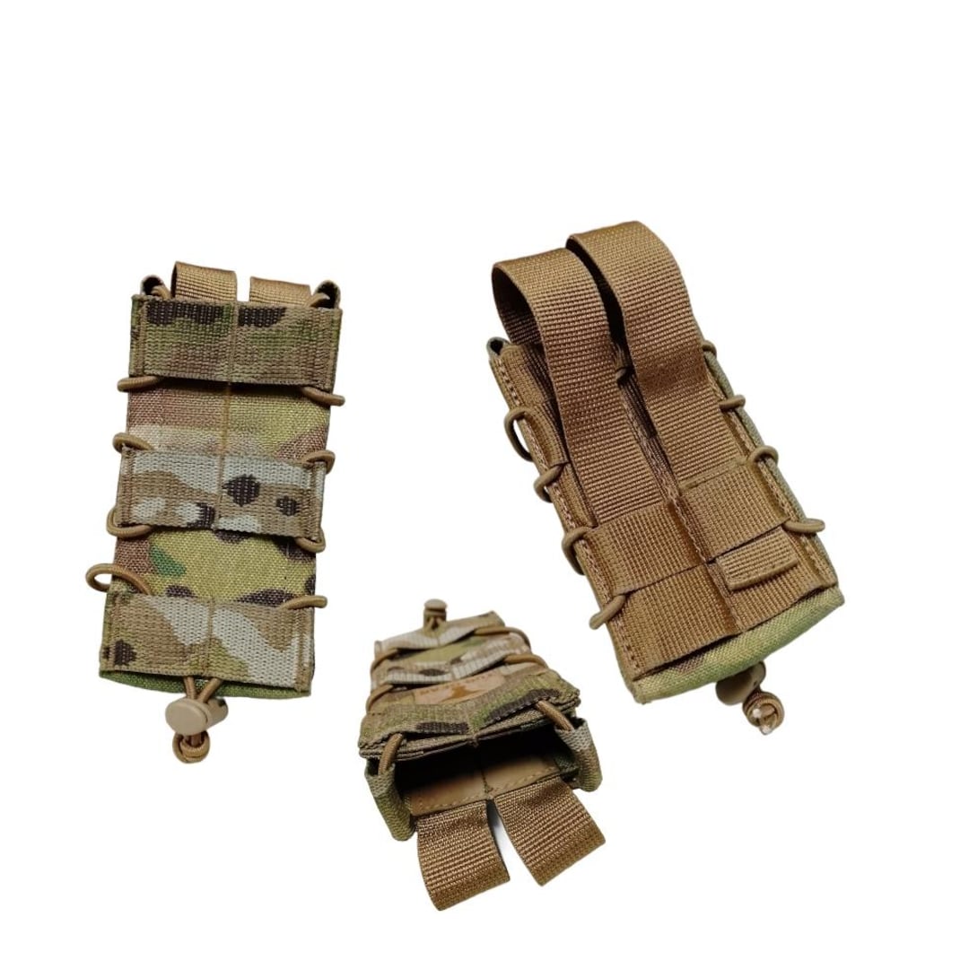 FAkOソフトマガジンポーチ（AKまたはAR-15マガジン用）。タクティカル