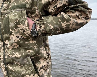 Ukrainian Original Combat Jacket. Tactical Pixel Mm14 Military