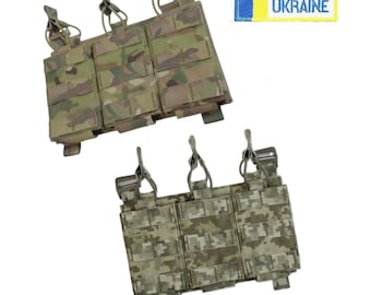 Replaceable front panel for plate carrier PTNPNX GU gen.3 - Additional MOLLE panel for plate carrier  - panel for 3 Ammo Pouches