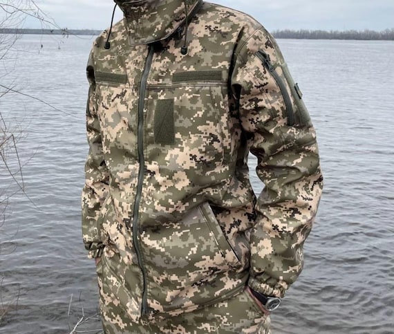 Ukrainian Original Combat Jacket. Tactical Pixel Mm14 Military