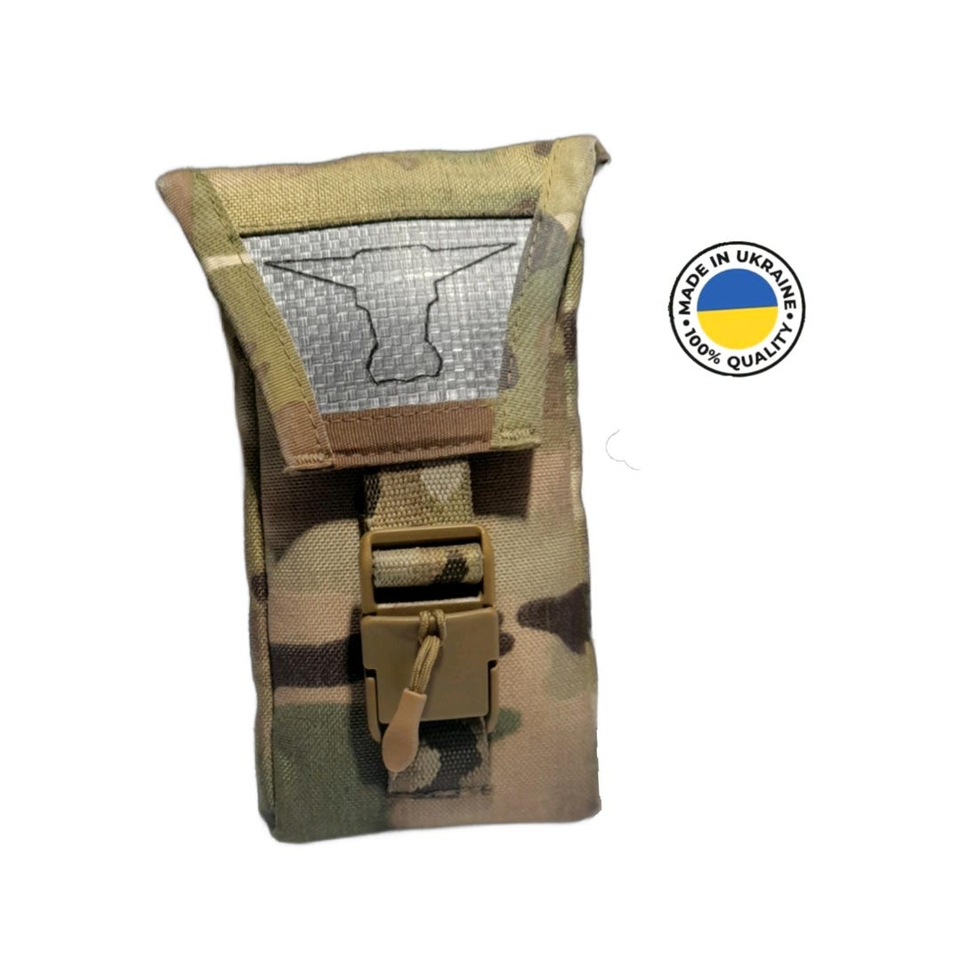 Pochette Ceinture Tactique MOLLE Pochette Tactique Noire MOLLE Pour Smartphone - Fixable à La Ceinture étui Smartphone Cordura TS2 - Foto 4