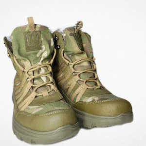 Ukrainian coat of arms. Military/Work Tactical Boots PTNPNX B3