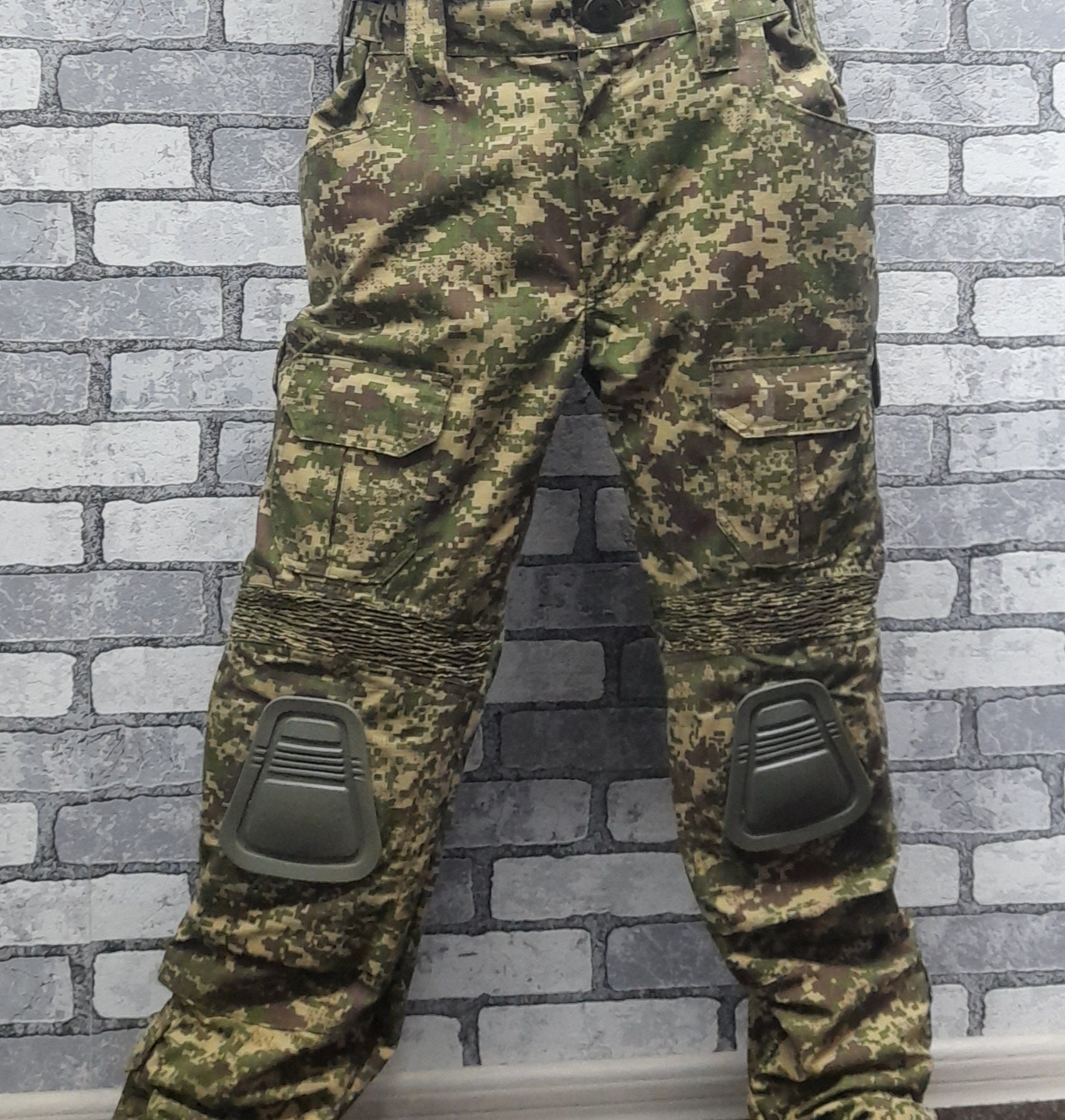 Ukrainian Pixel Combat Pants With Knee Pads. PREDATOR Pixel