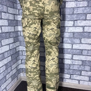 Ukrainian military pants uniform. Rare mens multicam army uniform trousers.  Camouflage Combat pants. Tactical gear trousers.